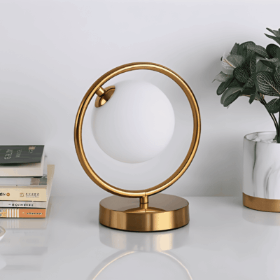 Gold Ring Touch Lamp