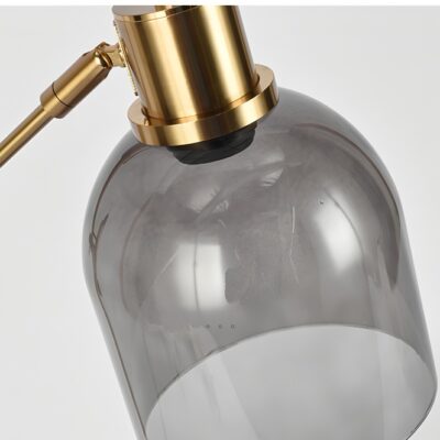 Modern Glass & Metal Table Lamp