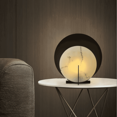Warm Cloud Stone Table Lamp