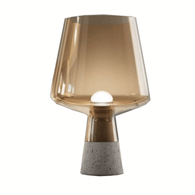 Cement & Glass Table Lamp