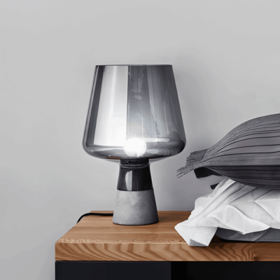 Cement & Glass Table Lamp