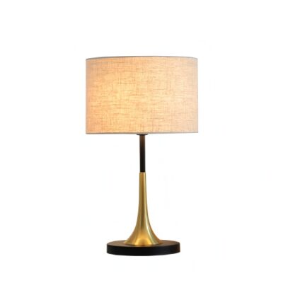 Linen & Metal Table Lamp