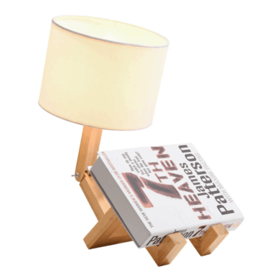 Wooden Humanoid table Lamp