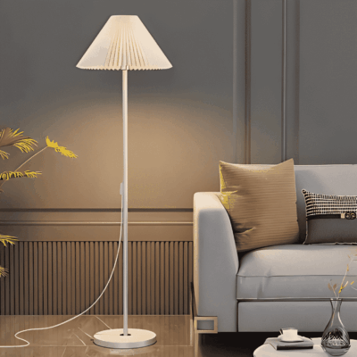 Elegant Pleat Floor Lamp