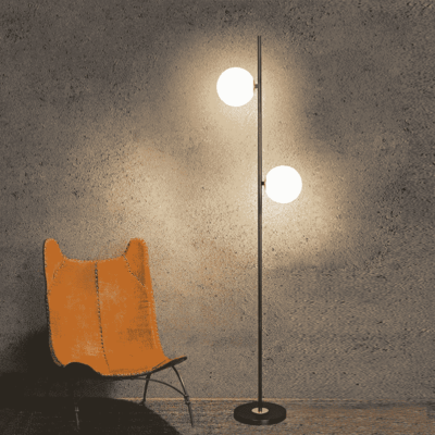 Dual Globe Floor Lamp