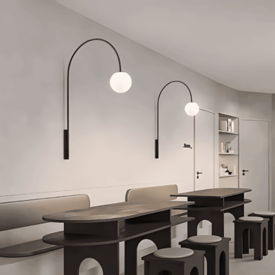 Modern Arc Warm Wall Lamp