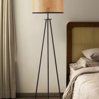 Natural Rattan Floor Lamp