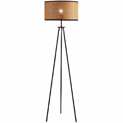 Natural Rattan Floor Lamp