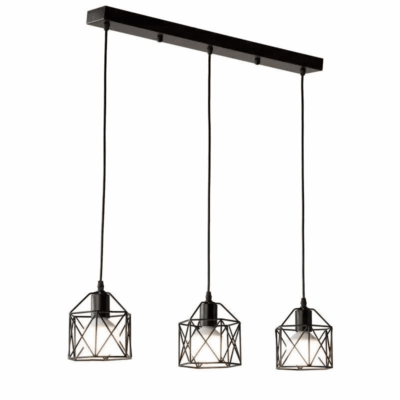 Geometric Iron Chandelier