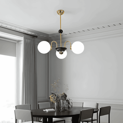 Gold Globe Chandelier