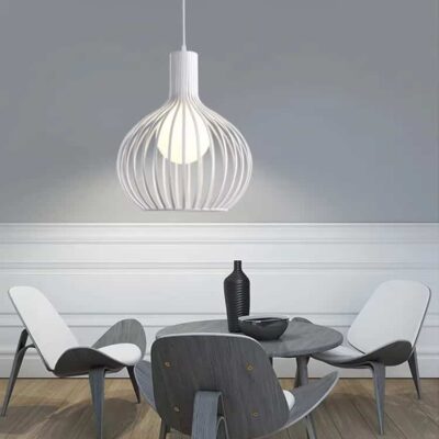 Industrial-Style Iron Chandelier
