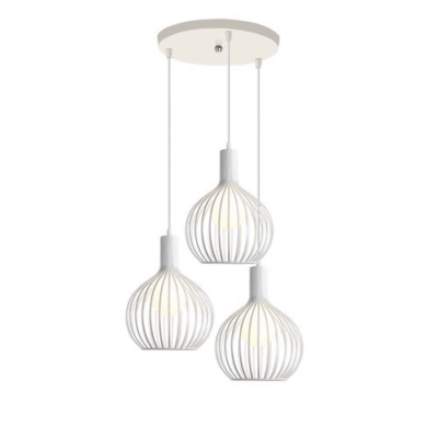 Industrial-Style Iron Chandelier