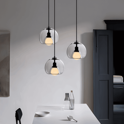 Modern Glass Multi – Head Chandelier