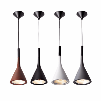 Cone-Shaped Resin Chandelier