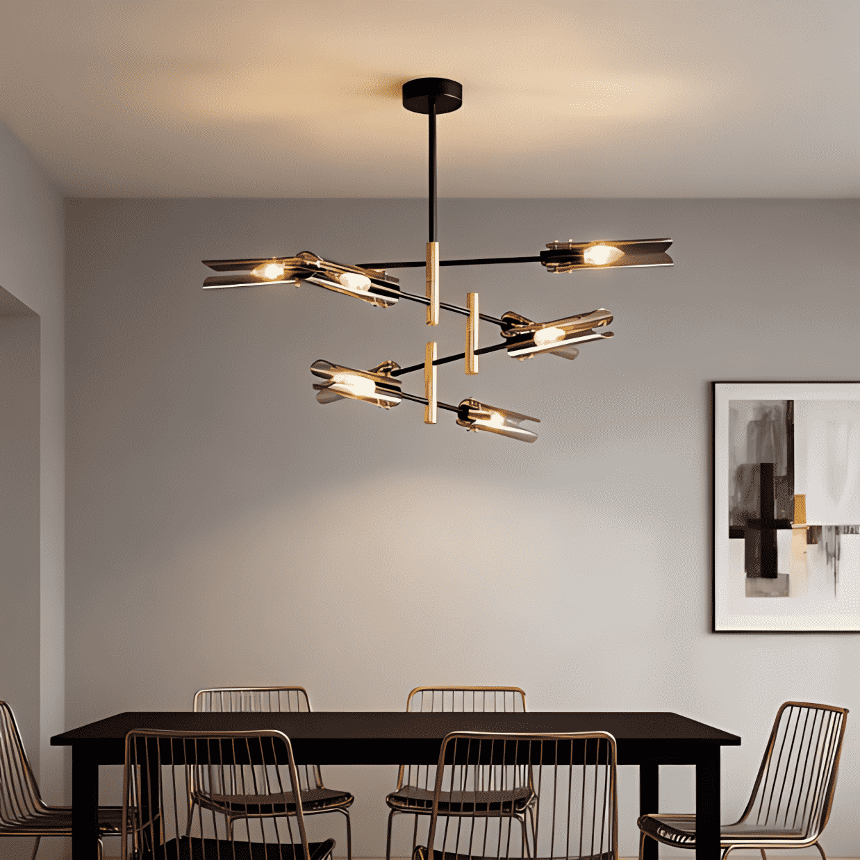 Spin Glow Chandelier