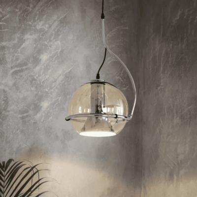 Spin Shade Glass Chandelier