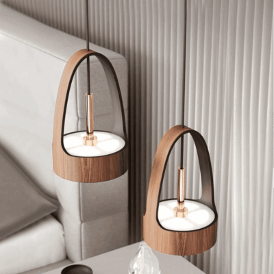 Wooden Glow Pendant Light